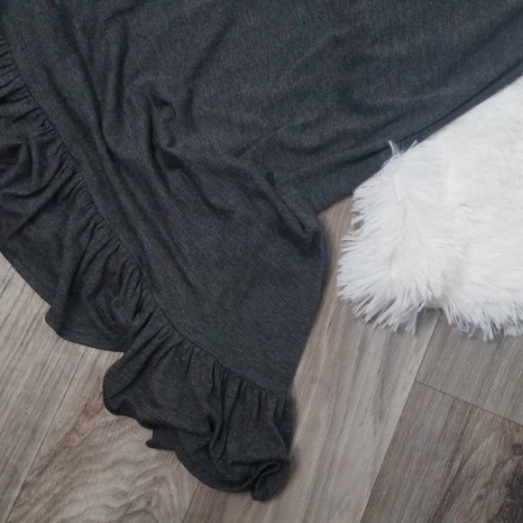 NWT JOSEPH WALKER Gray Long Dress Medium - Picture 4 of 7